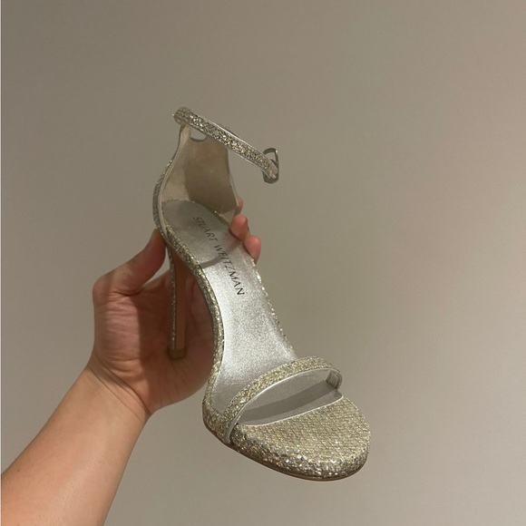 NEW! Stuart Weitzman NUDISTSONG glitter - Picture 4 of 7